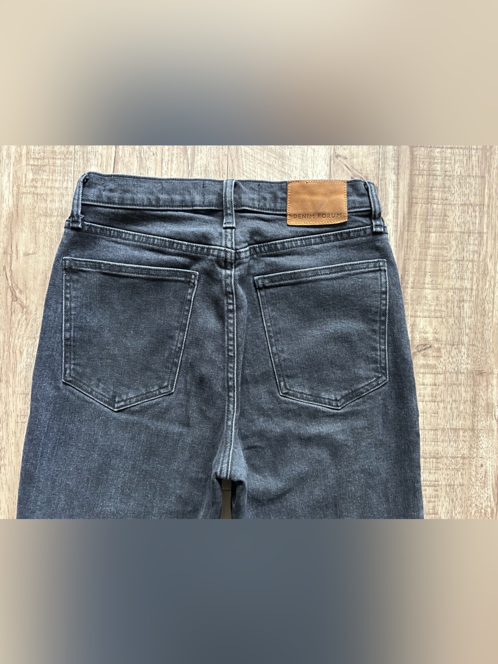 Denim Forum The Arlo Hi-Rise Straight Jean 28L neutral timeless classic - Picture 10 of 11